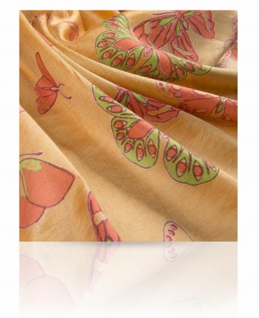 Палантин Женский SN-BUTTERFLY/YELLOW.OR